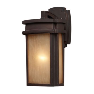 Macy's 1 Light Outdoor Sconce in Clay Bronze - LED Offering Up To 800 Lumens (60 Watt Equivalent) with Full