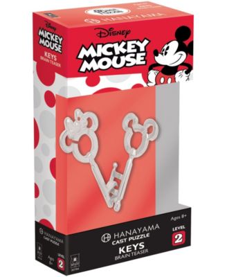 Hanayama Level 2 Cast Puzzle - Disney Mickey Mouse- Mickey or Minnie Keys