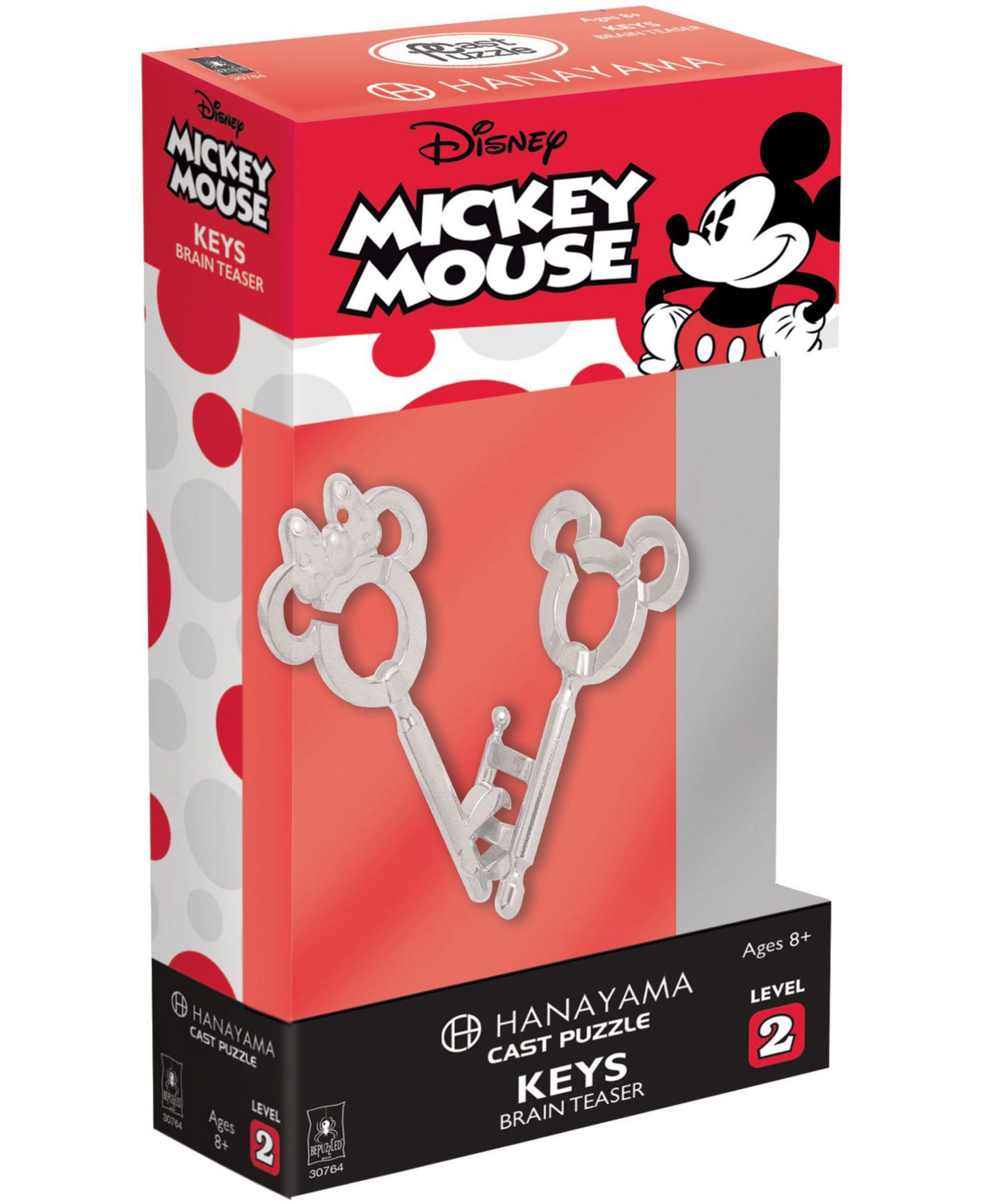Детский пазл BePuzzled Mickey/Minnie Keys Cast Brainteaser 1-50 Piece Puzzle, Ages 8+ — фото 1