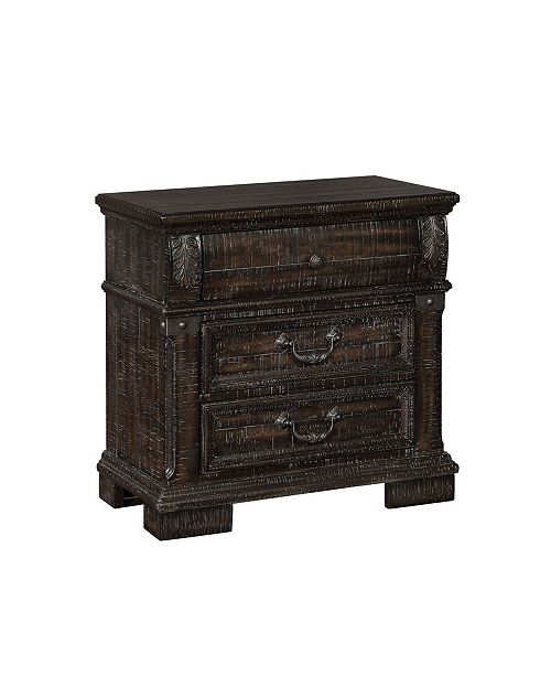 Furniture Of America Jeanie Distressed 3 Drawer Nightstand Reviews Furniture Macy S