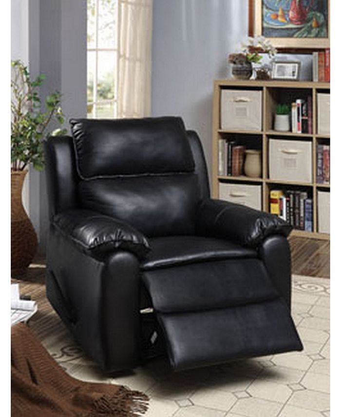 Furniture of America Corone Transitional Leatherette Recliner Macy's