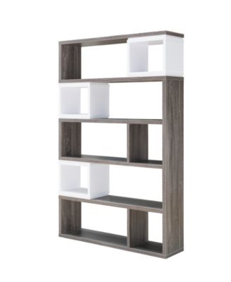 Furniture of America Ellie Modern Two-Tone Bookcase