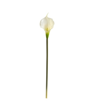 Nearly Natural 28" Calla Lily Artificial Flower, Set Of 12 In Cream