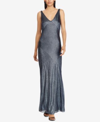 Lauren Ralph Lauren - Metallic Sleeveless Gown