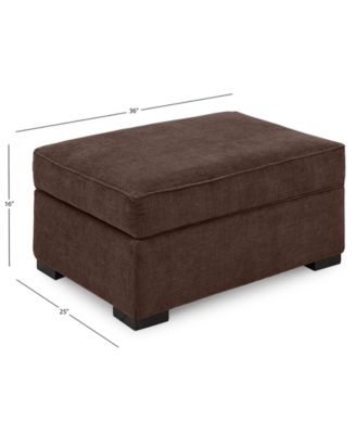 Radley 36" Fabric Chair Bed Storage Ottoman