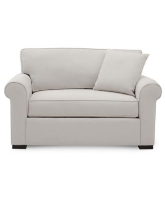 CLOSEOUT! Astra 59" Roll Arm Fabric Chair Bed, Created for Macy's