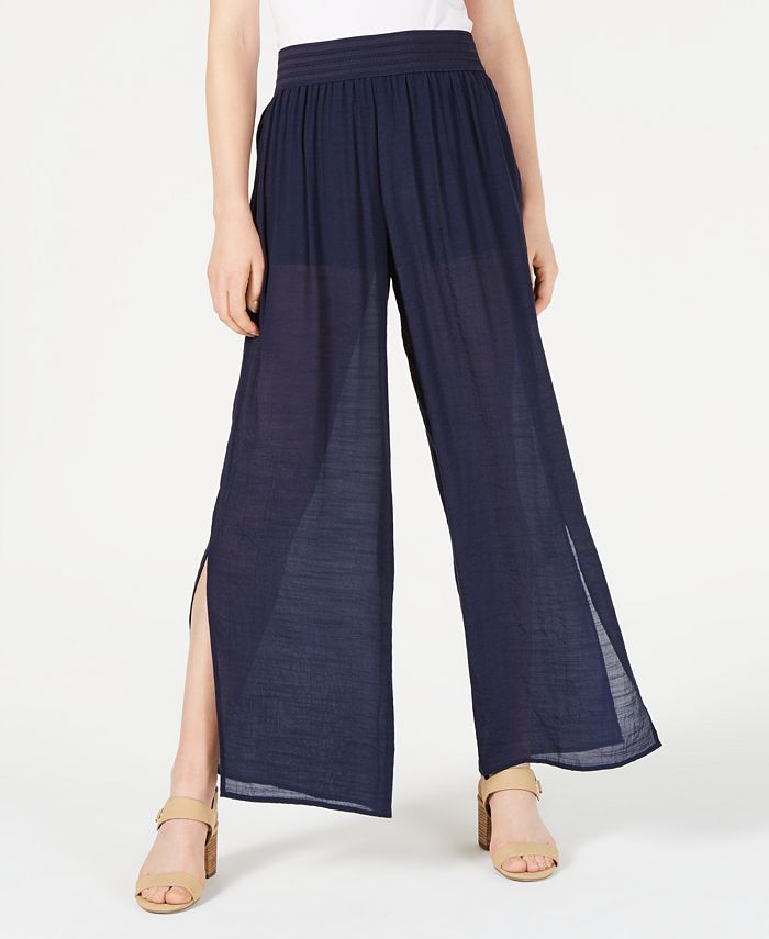 BCX Split WideLeg Gauzy Pants Macy's