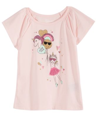 Epic Threads Little Girls Unicorn Balloon T-Shirt, Created for Macy's ...