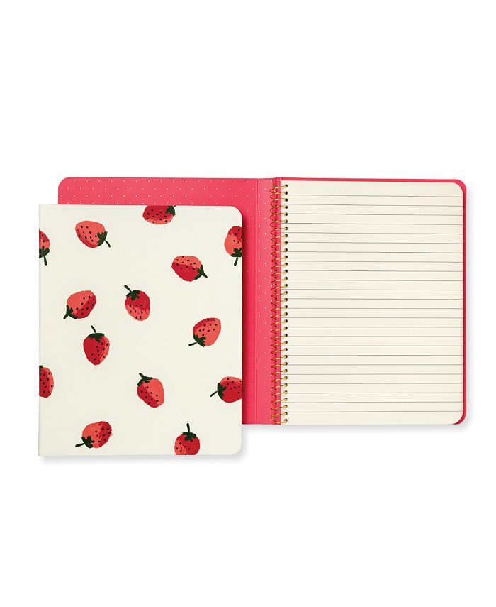 Kate Spade New York Concealed Spiral Notebook, Strawberries Macy's