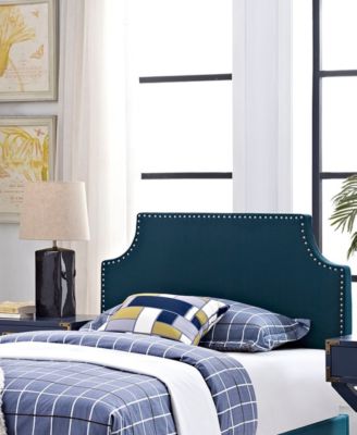 Laura Twin Upholstered Fabric Headboard