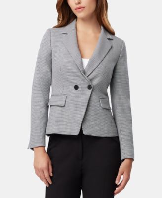 Tahari ASL - Houndstooth Double-Breasted Jacket