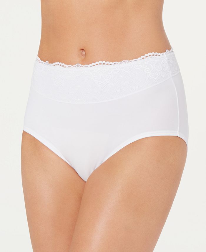 Bali Women's Passion For Comfort Lace-Waist Brief Underwear DFPC61 - Macy's