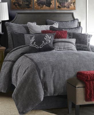 HiEnd Accents - 4 PC Hamilton Bedding Set, Super Queen