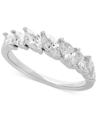 Arabella - Cubic Zirconia Marquise Ring in Sterling Silver