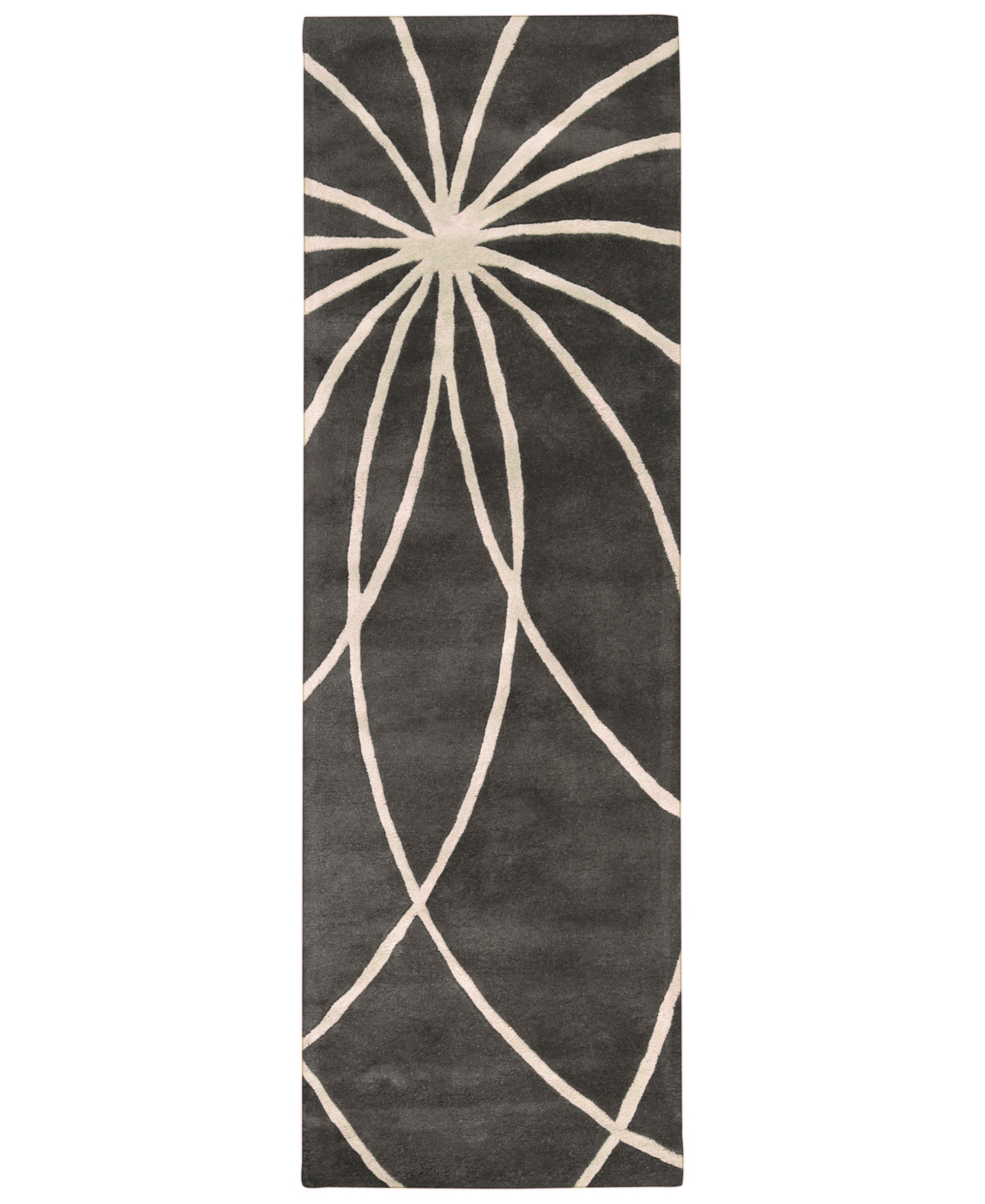 Surya Forum Fm-7173 Charcoal 3' x 12' Runner Area Rug - Charcoal