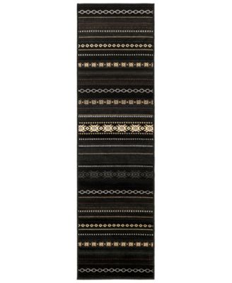 Livabliss - Paramount PAR-1047 Black 2'2" x 7'6" Runner Area Rug