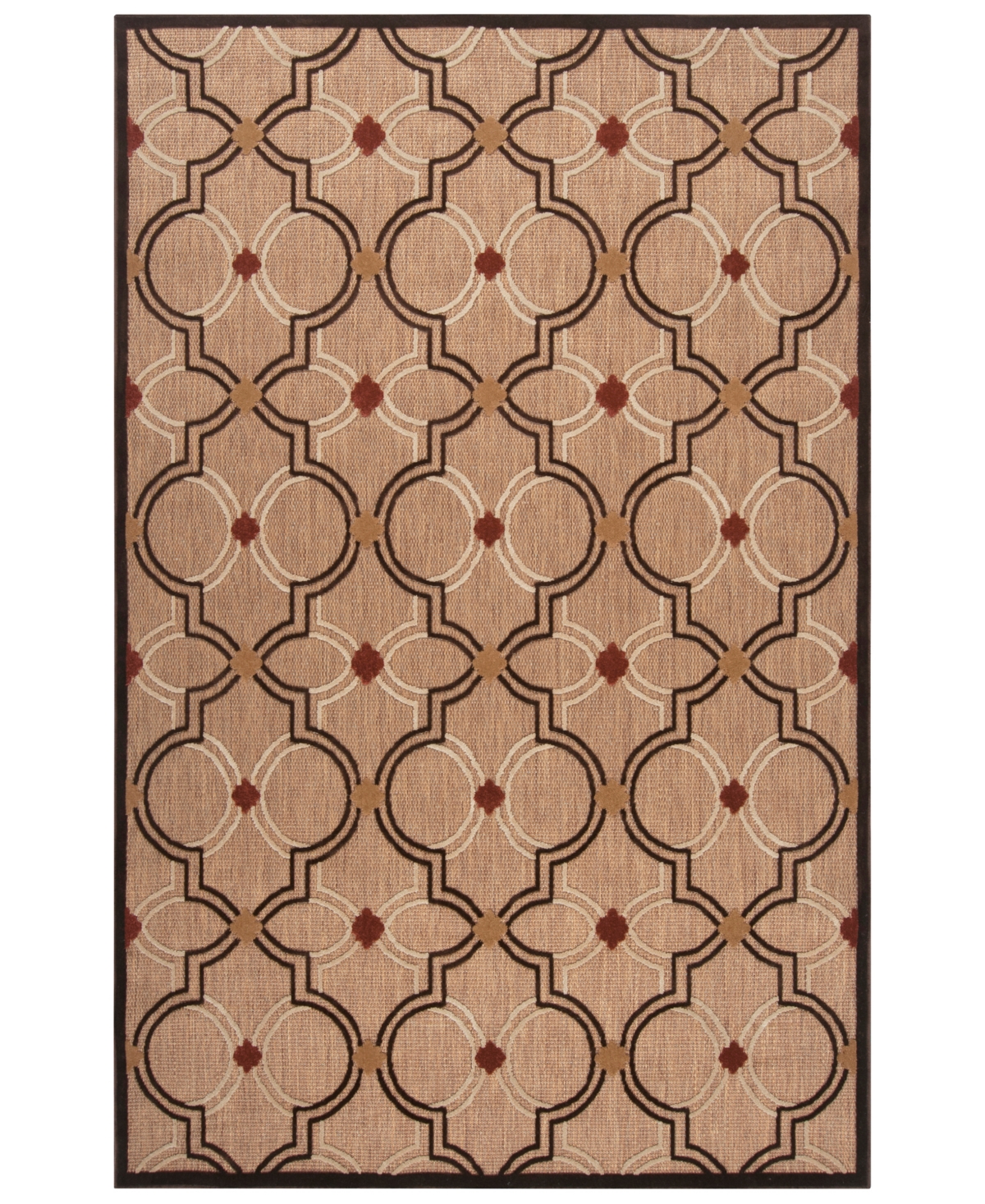 Closeout! Surya Portera Prt-1049 Khaki 7'10in x 10'8in Area Rug, Indoor/Outdoor - Khaki