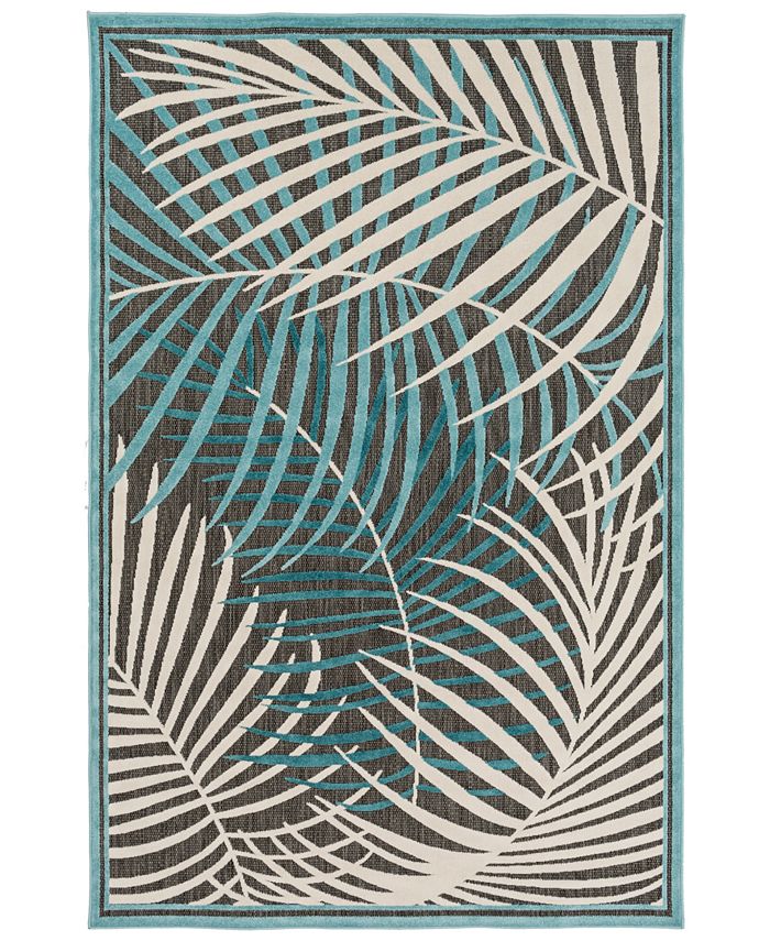 Surya Portera Prt 1062 Teal 7 10 X 10 8 Area Rug Indoor Outdoor Reviews Rugs Macy S