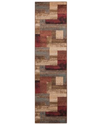 Livabliss - Riley RLY-5004 Dark Red 2' x 7'5" Runner Area Rug