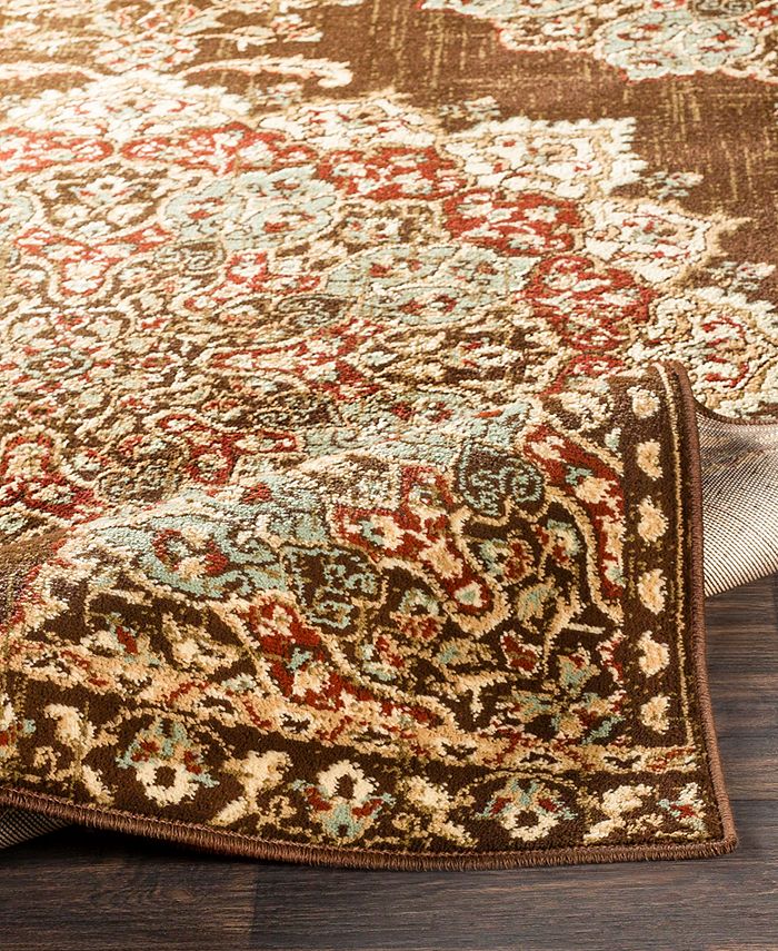 Surya Paramount PAR1082 Dark Red 2'2" x 7'6" Runner Area Rug Macy's