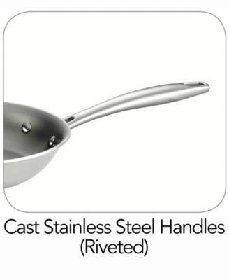 Signature 8-Inch Tri-Ply Clad Stainless Steel Mirror Polished Small Fry Pan