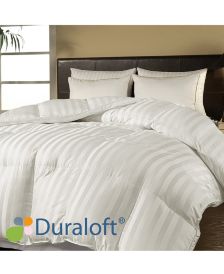 500 Thread Count Damask Stripe Duraloft® Down Alternative Full/Queen Comforter