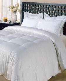 240 Thread Count Cotton White Goose Feather Down Maximum Warmth Full/Queen Comforter