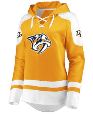 nashville predators lace up hoodie