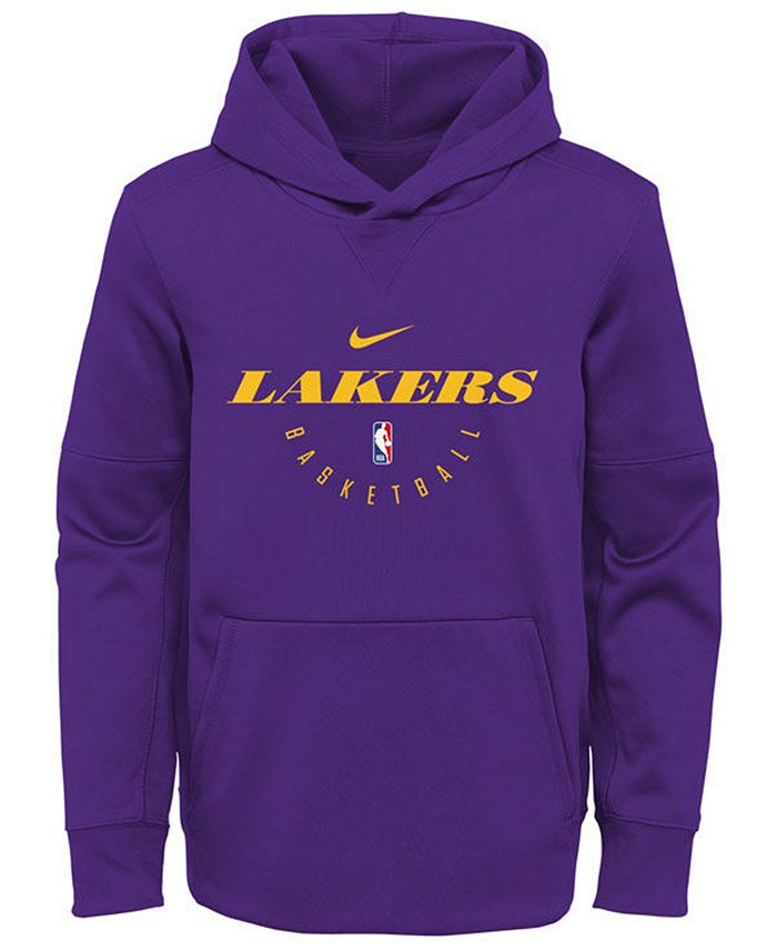 Youth Nike Purple Los Angeles Lakers Spotlight Performance Pullover Hoodie