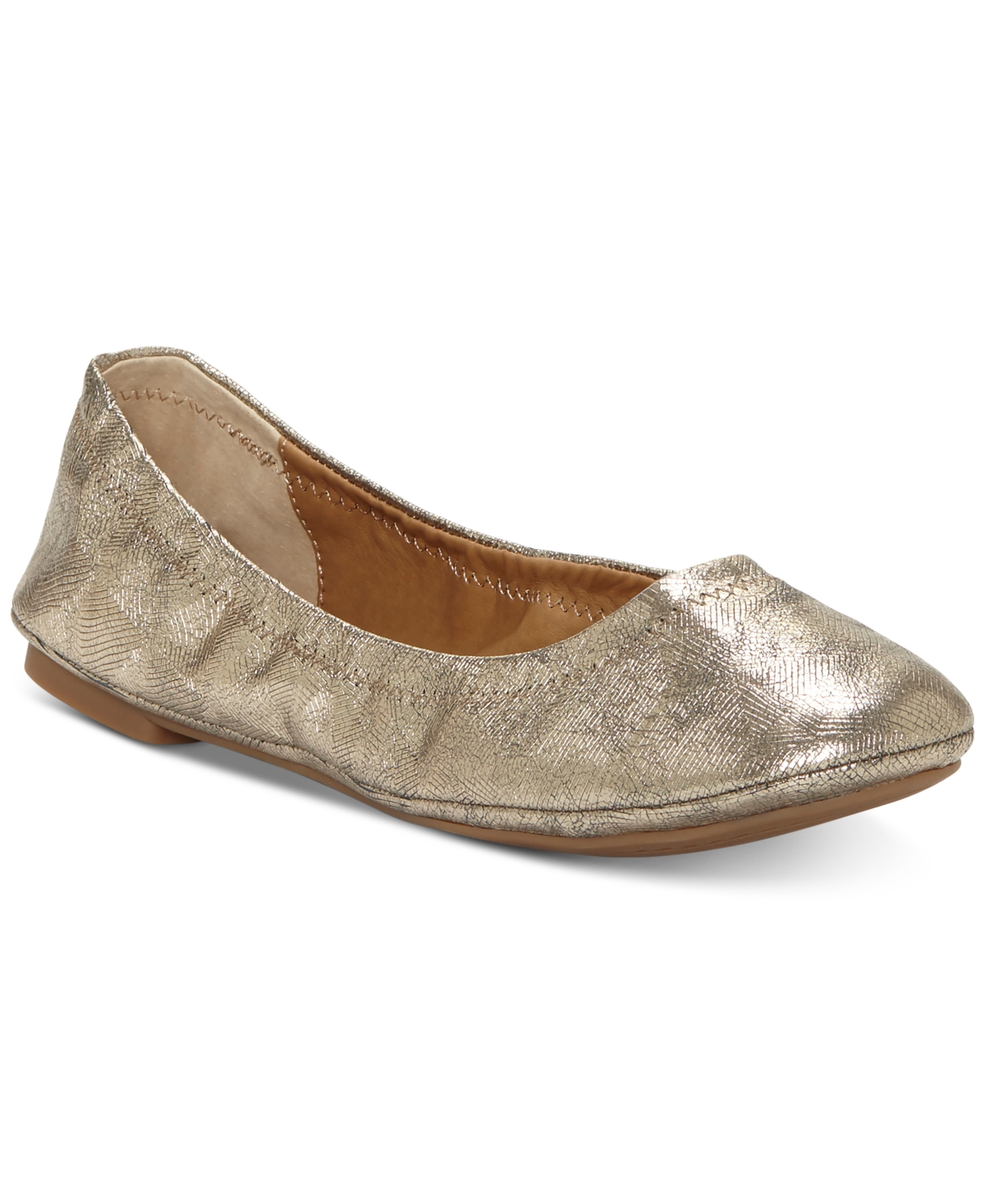 Lucky brand gold flats hot sale