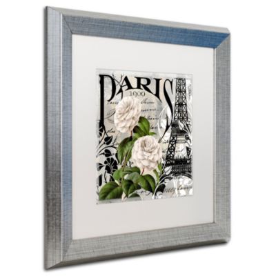 Color Bakery 'Paris Blanc Ii' Matted Framed Art, 16" x 16"