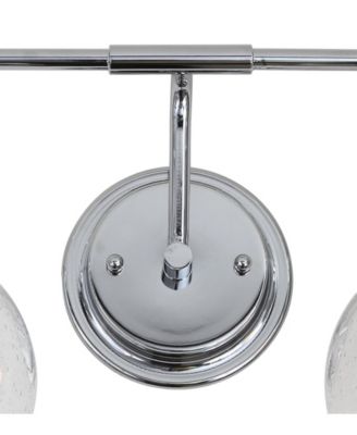 Shirley 4-Light Metal, Bubbled Glass Vanity Light