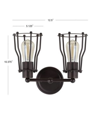 Evelyn 2-Light Metal Vanity Light