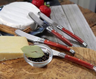 Laguiole Pakkawood Cheese Knife & Spreader Set 7 Piece.