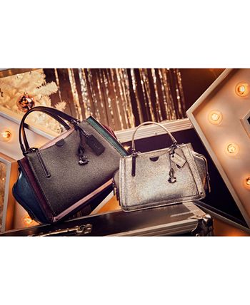 Coach metallic colorblock dreamer best sale 36 satchel in pebble leather