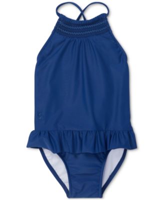 Polo Ralph Lauren - Baby Girls Smocked One-Piece Swimsuit