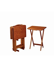 Stacy Tray Table Set with Stand