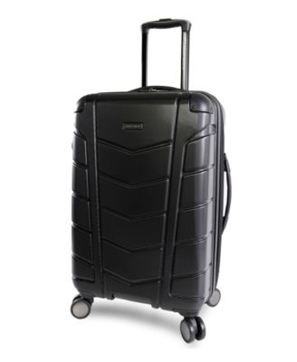 Shop Perry Ellis Tanner Hardside Spinner Luggage Collection In Black