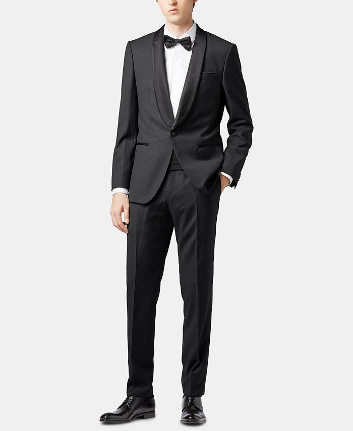 Hugo Boss BOSS Men's Slim Fit Virgin Wool Tuxedo & Reviews Hugo Boss