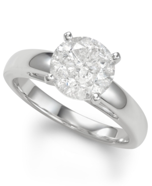 image of Diamond Solitaire Engagement Ring (3 ct. t.w.) in 14k White Gold