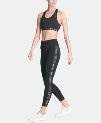 DKNY SPORT Women's Metallic Snake-Print High-Waist 7/8 Leggings DP1P2789  NWT