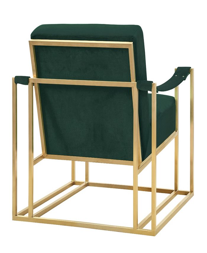 TOV Furniture Baxter Forest Green Velvet Chair Macy's