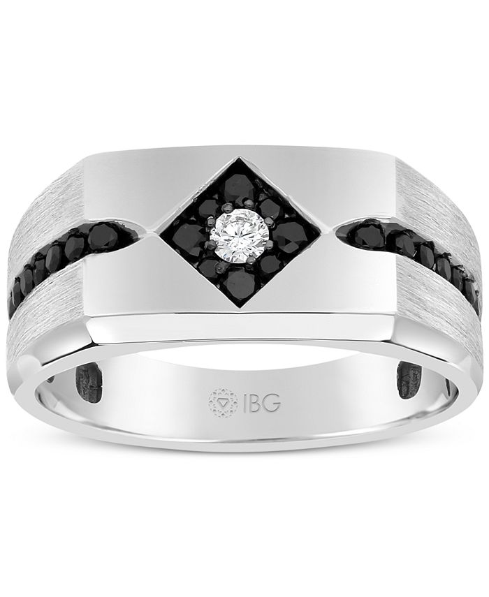 Macy's Men's Diamond Ring (5/8 ct t.w.) in 10k White Gold Macy's