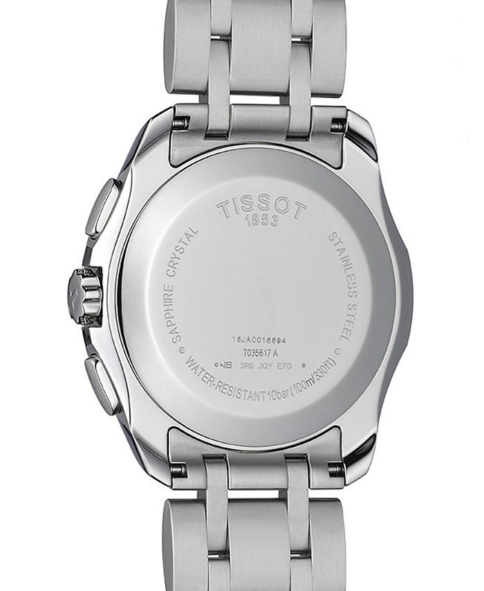 Tissot Men's Chronograph Stainless Steel Bracelet Watch 41mm Macy's