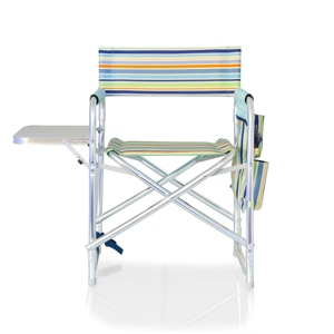 Picnic Time Oniva By  St. Tropez Portable Folding Sports Chair In Light Blue