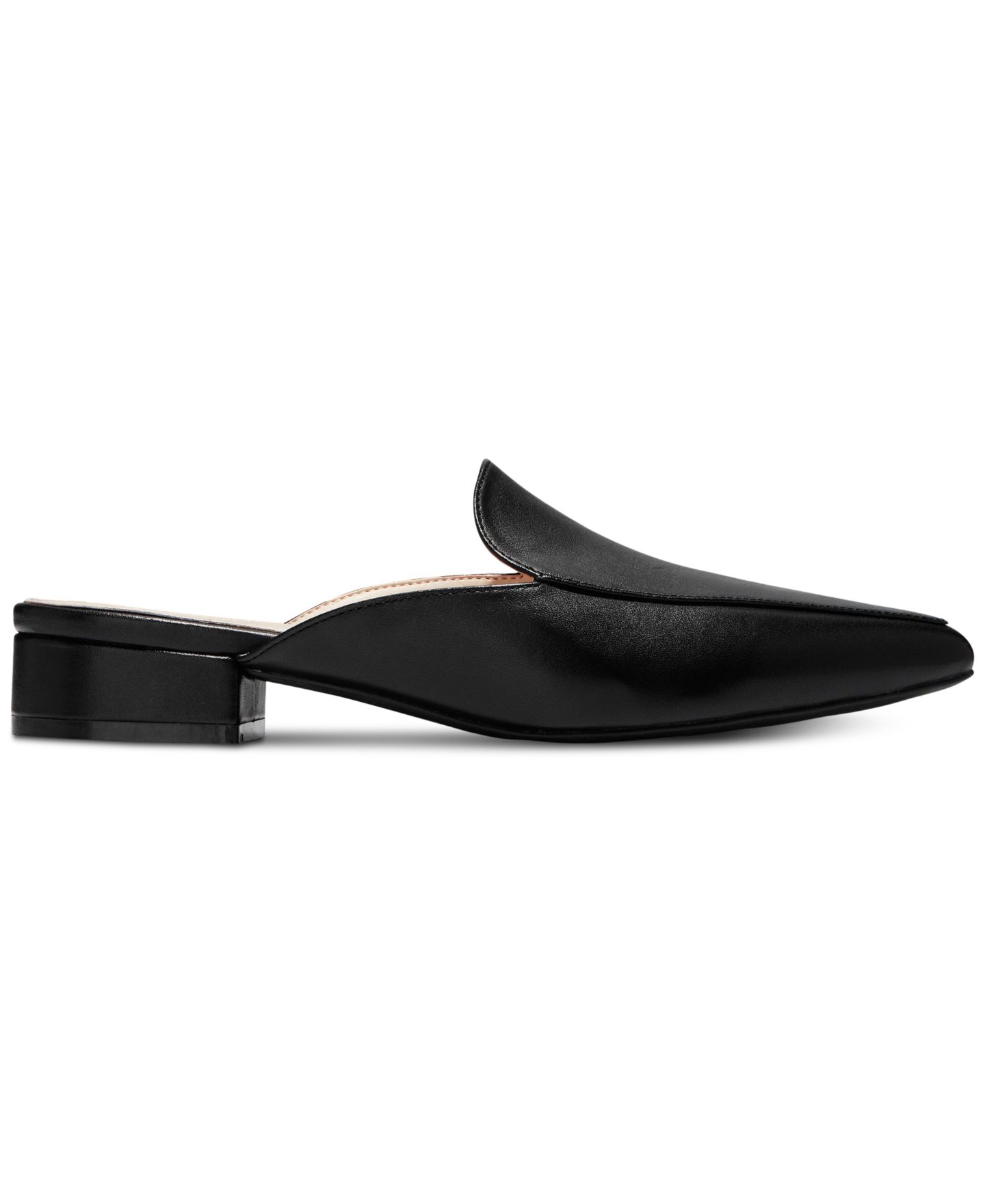 Женские сабо Cole Haan Piper Leather Pointed-Toe Mules, цвет: Чёрный кожаный — фото 2