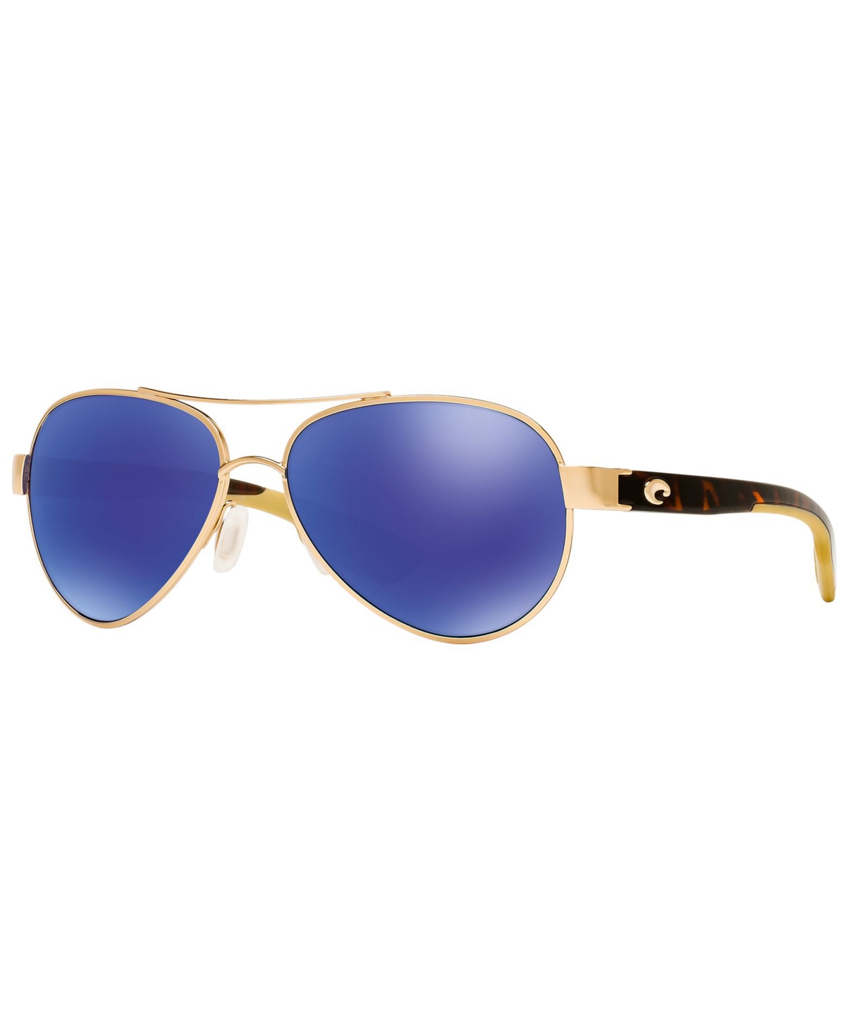 Costa Del Mar Unisex Polarized Sunglasses, South Point In Gold Light,blue Mirror Polar