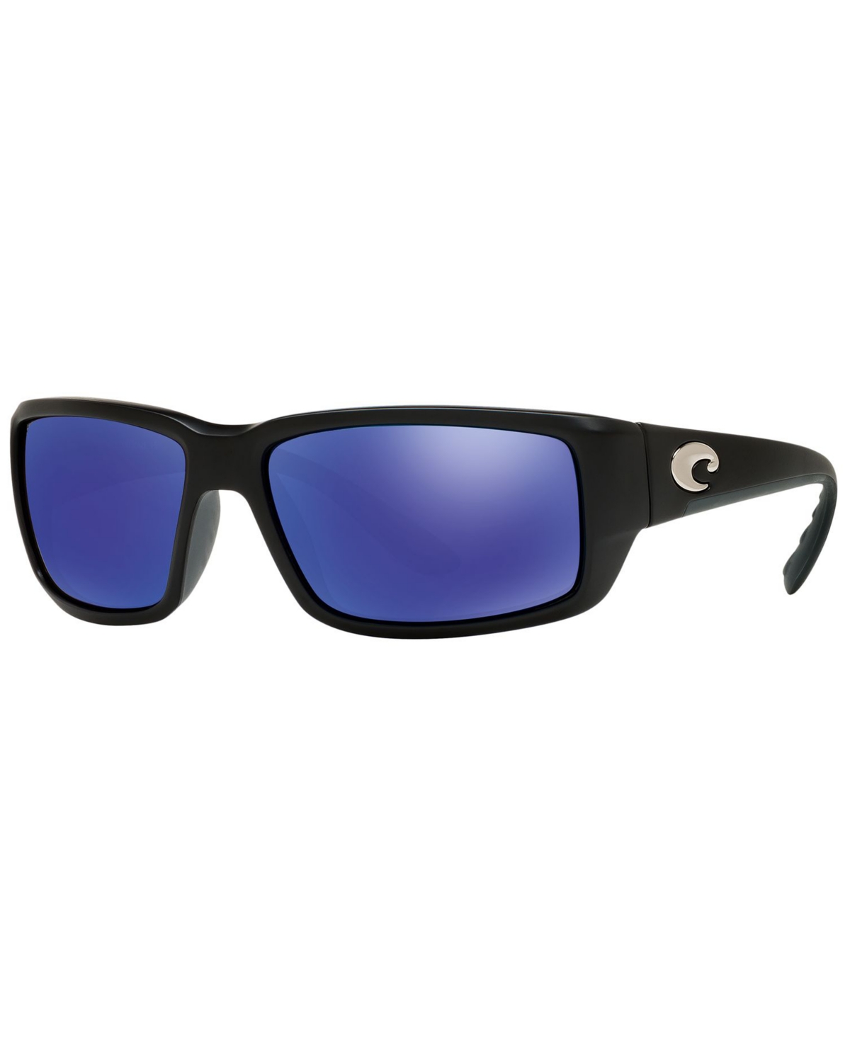 Shop Costa Del Mar Polarized Sunglasses, Fantail 59p In Black,blue Mirror Polar