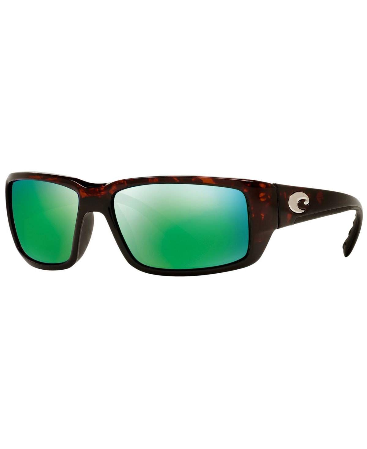 Costa Del Mar Polarized Sunglasses, Fantail 59p In Tortoise,green Mirror Polar