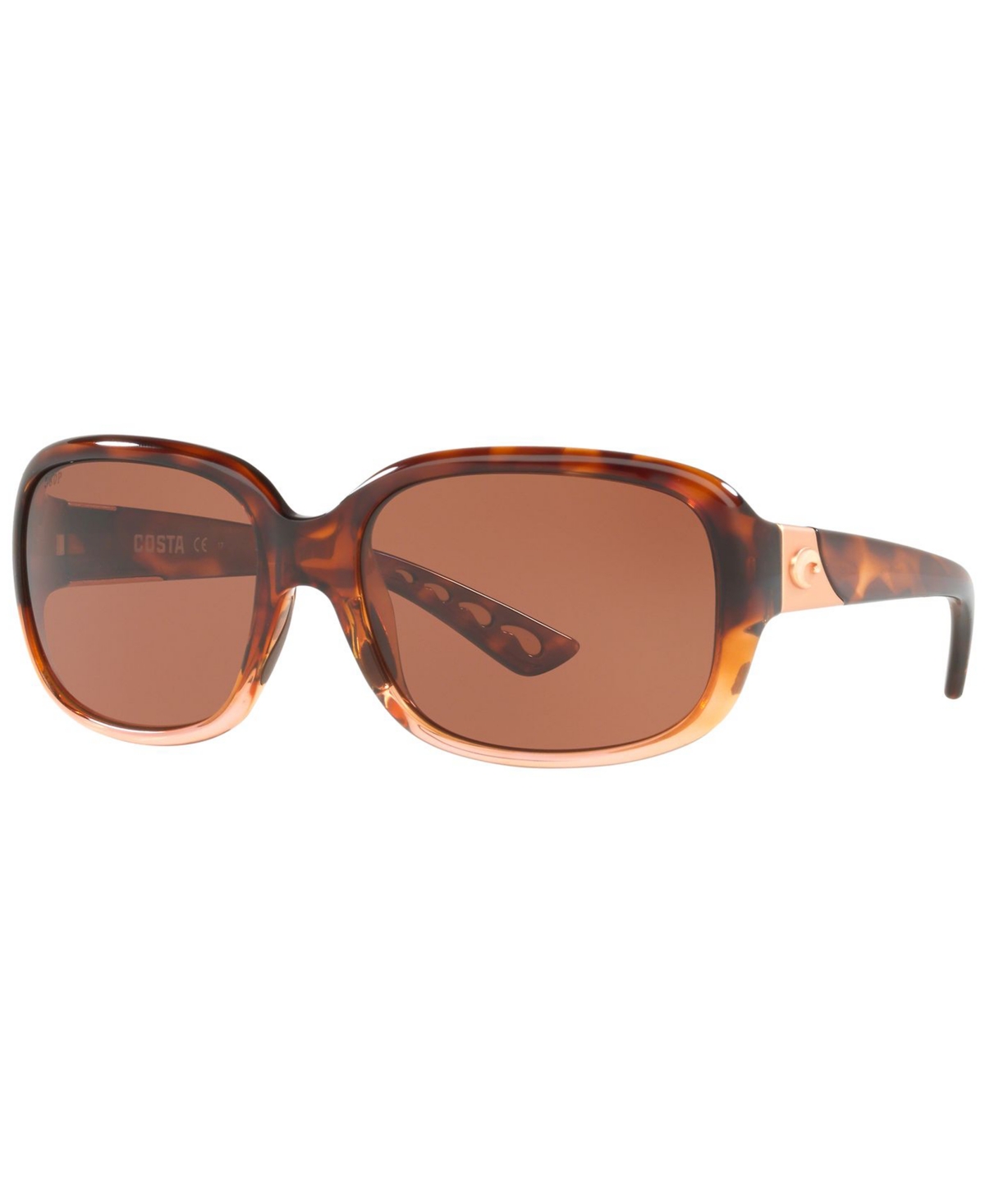 Shop Costa Del Mar Polarized Sunglasses, Gannet 58 In Tortoise Brown,copper Polar